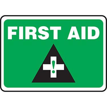 Imagem de Accuform Placa de segurança "First Aid", Aluma-Lite™, 25,4 x 35,5 cm (MFSD957XL)