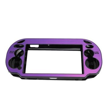 Imagem de Capa Rígida para PS Vita 1000, Capa Protetora de Capa Rígida para PS Vita PSV 1000, Capa Protetora de Liga de Alumínio Rígida para Console de Jogos PSV 1000 (Roxo)
