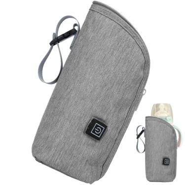 Imagem de Sacolas para garrafas de criança, Bolsa aquecedor de garrafas para criança | Bolsa aquecedora isolada para mamadeira | Suporte de garrafa de saco térmico portátil para interior, viagens, condução