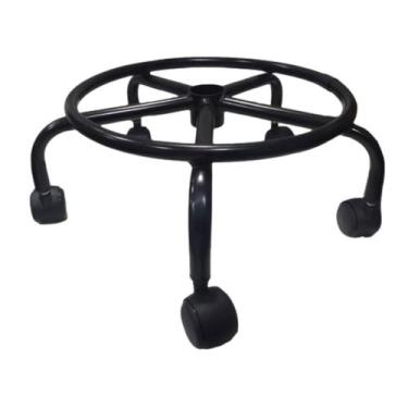 Imagem de Base Estrela De Aço C/ Aro Para Cadeira Caixa - Triflex Escritex