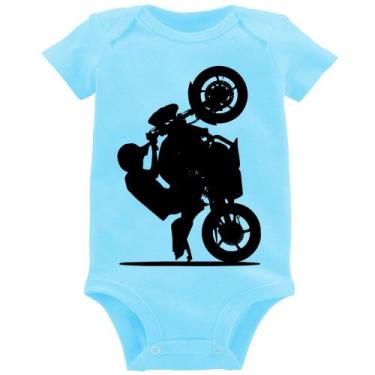 Imagem de Body Bebê Moto Grau XJ6 - Foca na Moda, Azul bebê, P