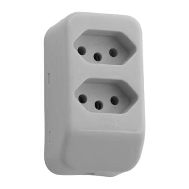 Imagem de Tomada Móvel Múltipla 2P+T Dupla Fame 20A-250V~ Cinza