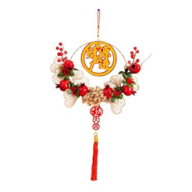 Imagem de shamjina de ano novo 2025, decoração de ano novo chinês, porta frontal, pingente, 2025, guirlanda para atividades ao ar livre, fazenda, celebração, Style C