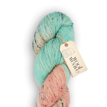 Imagem de Woolweave Fio de peso para dedilhados - fio de meia variegado tingido à mão, 75% lã de merino extrafina e 25% poliamida, 100 g de novelo, 438 jardas - leve, macio e durável