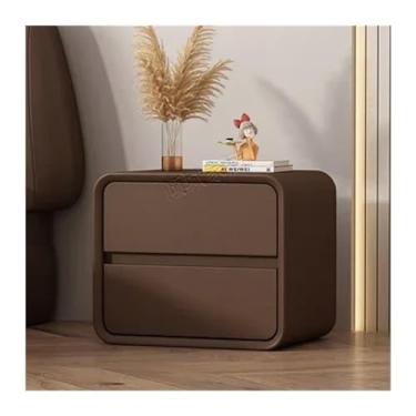 Imagem de LICONG-2020 Mesa de cabeceira estilo moderno de madeira para quarto de dormir, armário de armazenamento, mesa de canto de hotel, moldura de cabeceira (02)