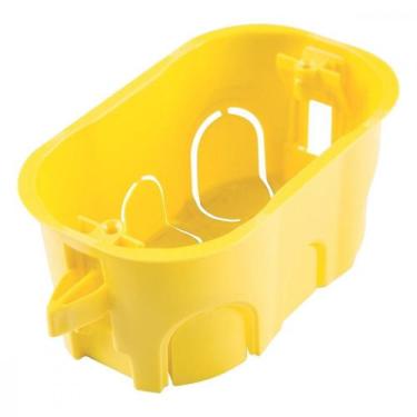 Imagem de Caixinha De Luz Pvc Drywall Tramontina Amarela 4X2 - Kit C/10 Pecas - 