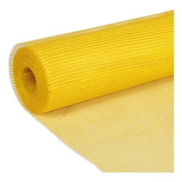 Imagem de Tela Fibra Vidro Base Coat Reforço Alvenaria 50m Amarela - Telas MM