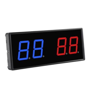 Imagem de Placar Digital, Placar Eletrônico Portátil LED Com Controle Remoto, 5 Níveis de Brilho Ajustável, Guardião do Placar de Basquete de Mesa para Jogos de Esportes