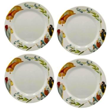 Imagem de Conjunto 4 pratos rasos de Melamina Páscoa Semana Santa 27cm - fl