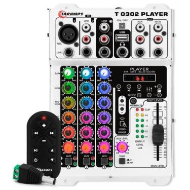 Imagem de Mesa De Som Taramps T0302 Player Bluetooth Echo FX 3 Canais 2 Saídas 1