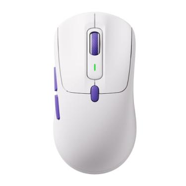 Imagem de Akko Mouse para jogos sem fio Pulse 01, mouse de computador de sondagem dupla de 8 kHz com sensor óptico PAW 3950, 8 DPI ajustáveis, 7 botões programáveis, conexão BT/2,4G/com fio, bateria de 500 mAh