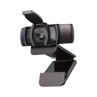 Imagem de Logitech C920e HD 1080p Webcam habilitada para microfone, certificada para Zoom, compatível com Microsoft Teams, compatível com TAA + Litra Glow Premium LED Streaming Light com TrueSoft, suporte de monitor ajustável