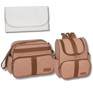 Imagem de Kit de Bolsa Maternidade com Mochila e Trocador Paris - Neném na Nuvem