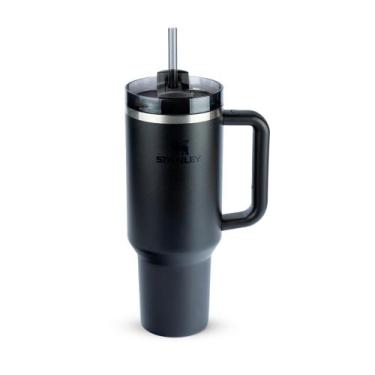 Imagem de Copo com Canudo Quencher Stanley 887ML Linha Verão 2025 ORIGINAL, BLAC