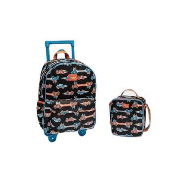 Imagem de Kit Mochila + Lancheira Gorila Racing - Puket, UN, Preto