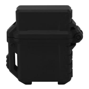 Imagem de Caixa de caixa de armazenamento mais leve GRCFUMO, capa de isqueiros portáteis, suporte de organizador de contêineres mais claros para protetores para portabilidade e (Black)