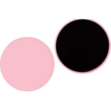 Imagem de 2 peças deslizantes de núcleo, discos deslizantes para exercícios, uso dupla face em carpete e pisos de madeira, aparelho de fitness leve e perfeito para treinar a força do núcleo abdominal (rosa)