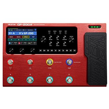 Imagem de VALETON GP-200R Processador multiefeitos Pedal de baixo para guitarra com pedal de expressão Loop FX E/S MIDI Modelagem de amplificadores Gabinetes IR Interface de áudio USB OTG