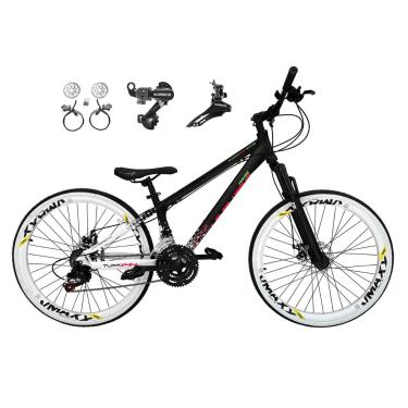 Imagem de Bicicleta Aro 26 Vikingx Tuff X44 Alumínio 21v Câmbios Shimano Rodas Vmaxx Freio a Disco Hidráulico-Unissex