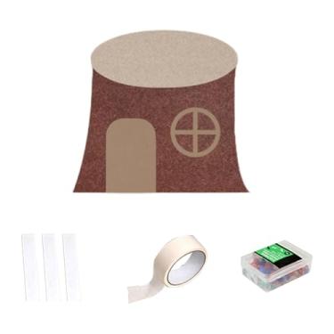 Imagem de Ioensy Boletim Fellow Board Board espessado espessado resistente a arranhões Decorativa Mensagem de foto do quarto cafeteria de quarto para sala de jantar, Toco