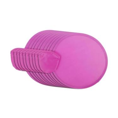 Imagem de Pacote com 10 Ventiladores Redondos de 20 Cm com Estojo, Rose Red