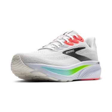 Imagem de Brooks Tênis de corrida masculino Ghost 17 Neutral, Branco/argila rosa/lagartixa, 15 Wide