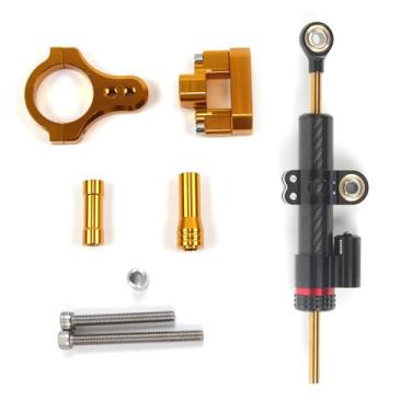 Imagem de Estabilizadores de amortecedor de direção com suporte para Yamaha YZF R3 MT03 2015-2017, controle de segurança de peças de acessórios de motocicleta
