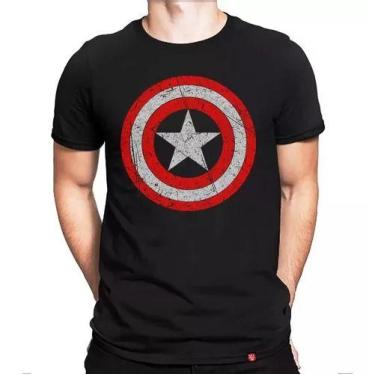Imagem de Camiseta Capitão América Escudo Camisa Vingadores Marvel - loja dinka,