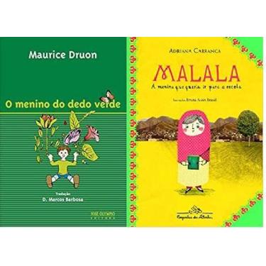 Imagem de KIT 2 LIVROS O MENINO DO DEDO VERDE + MALALA a menina que queria ir pa