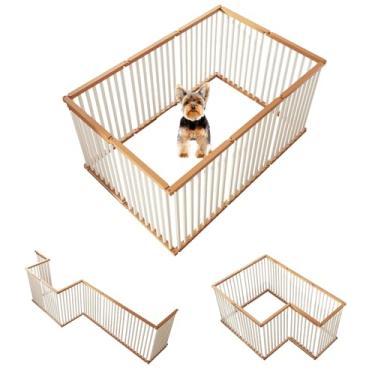 Imagem de minandhua Cercadinho Para Cachorro Dobrável De Metal Para Animais De Estimação, Cercadinho Para Animais De Estimação, Porta Para Animais De Estimação, 10 Painéis Para Cães Médios/Pequenos, Interno E