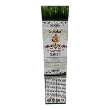 Imagem de Incenso Massala Bambu Indiano Goloka Varetas Caixa 15g - Lua Mística -