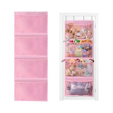 Imagem de Organizador de Brinquedos para Bebê - Saco de Armazenamento Pendurado 