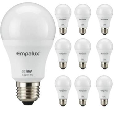 Imagem de Kit 10 Lâmpadas de Led 9W 6,500k Empalux Bivolt Luz Branca