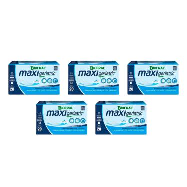Imagem de Kit 5 Absorvente Geriátrico Biofral Maxi Geriatric Leve mais por menos 20Unidades cada