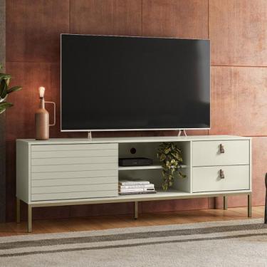 Imagem de Rack para TV Até 60 Polegadas Industrial Anubis Off White - Pnr Móveis