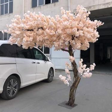 Imagem de Árvores De Cerejeira Artificiais - Árvore De Desejos De Flor De Pêssego Rosa Para Decoração De Casa De Casamentos, 2 * 1.5米/78 * 59in