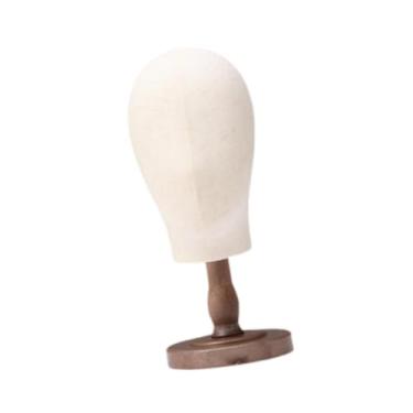 Imagem de Zialofi Modelo de cabeça de manequim da cabeça da peruca, rack de chapéu, cabeça de tecido, versátil titular de exibição de peruca Manikin Cabeça para a , Cor Antiga Curta