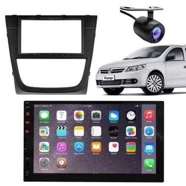 Imagem de Central Multimídia 2 Din Mp5 Gol G5 Câmera Moldura Tela Pt