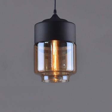 Imagem de Nordic Modern Loft Pendurado Luminárias De Vidro Pingente E27 E26 Led Luzes Pingente Para Cozinha Restaurante Bar Sala De Estar Quarto, Amber-d