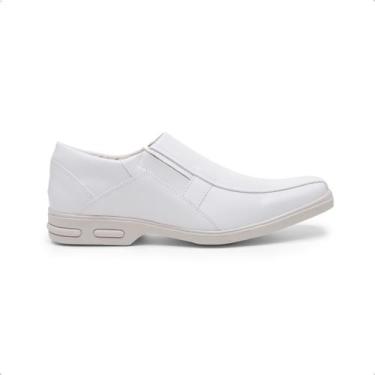 Imagem de Sapato Branco Enfermagem Masculino Confortavel Resistente - BERTELLI, 
