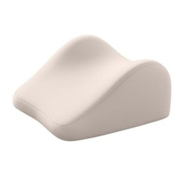 Imagem de IEUDNS Travesseiro de pescoço em cunha, ergonômico, lavável, com suporte para pernas e joelhos para dormir em casa, assistir filmes, dormitório, Bege
