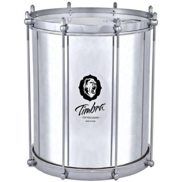 Imagem de Repinique Profissional Timbra de 12"X30cm Alumínio Polido com Aro Crom