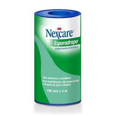Imagem de Esparadrapo Nexcare Impermeável Branco 100x3.0 1 Unidade