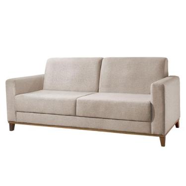 Imagem de Sofá Living 03 Lugares 1,80 Delta - Plataforma Estofados, Linho Bege