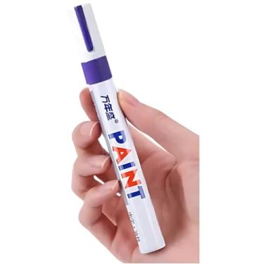 Imagem de Caneta Permanente Prova D'água Tênis Pneu Tecido Tinta a Óleo (Roxo)