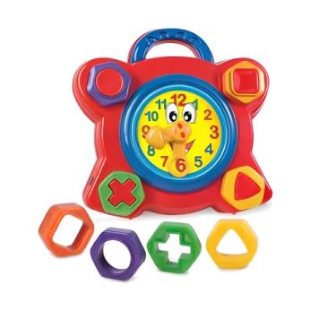 Imagem de Relogio Divertido - Brinquedo Educativo Com Blocos De Encaixe com Cores Sortidas Para Estimulo De Atividades Visuais e Motoras do Bebe Brinquedo Didatico 1 Ano
