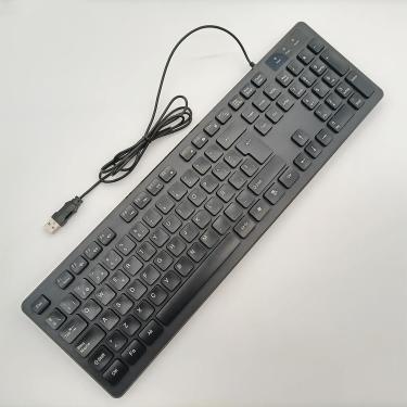 Imagem de Teclado De Escritório De 104 Teclas, Teclado Alemão/Francês/Espanhol/Italiano/árabe/Sueco/Russo/Português, Porta Usb, Ultra Fino E Silencioso, Bem Layout De Teclas, Black, ES