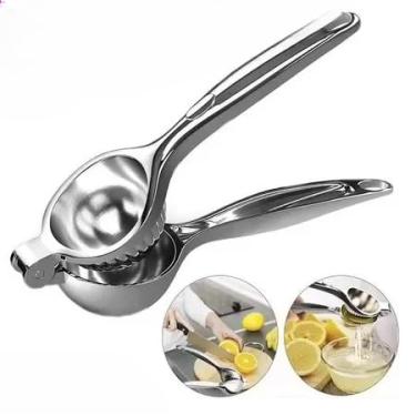 Imagem de Espremedor De Limão Espremer ManualLimões De Aço Inoxidável Original Line Metal Multiuso Universal
