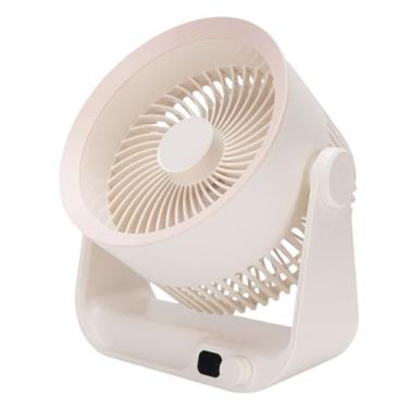 Imagem de Asixxsix Ventilador Circulador de Ar, Ventilador de Mesa Recarregável USB de 4000mAh com Bateria para Quarto, Inclinação Ajustável, Ventilador de Mesa com Fluxo de Ar Surround 3D