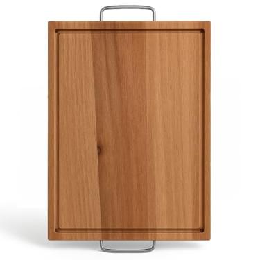 Imagem de Tábua de Corte Vários tamanhos em Madeira Eucalipto Tabua para Churrasco Carne Cozinha e Servir(21x36)